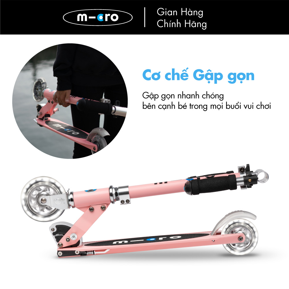 Xe trượt scooter Micro Sprite LED (phiên bản bánh xe đèn LED)