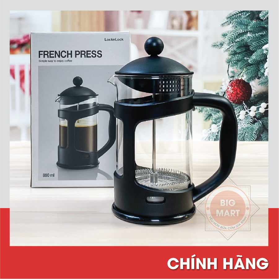 Bình pha cà phê, pha trà Lock&Lock French Press 800ml LLG018