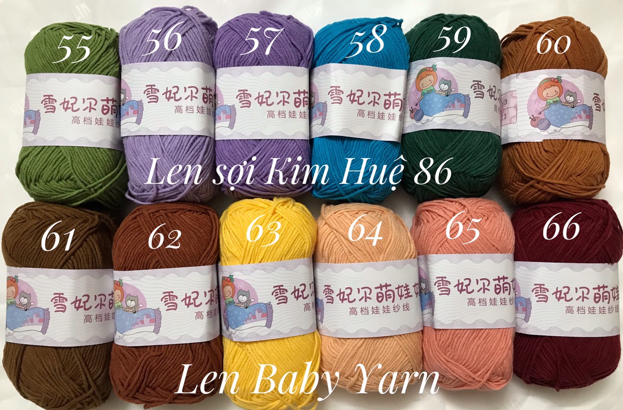 Len Baby Yarn ( từ màu 01 đến màu 33)