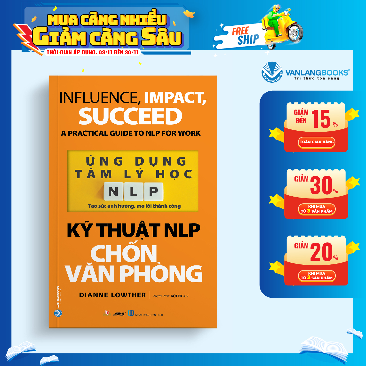 Sách ứng dụng tâm lý học nlp - kỹ thuật nlp chốn văn phòng-vanlangbooks