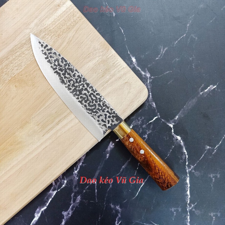 Dao phi lê nhà bếp thép nhíp vân kiểu