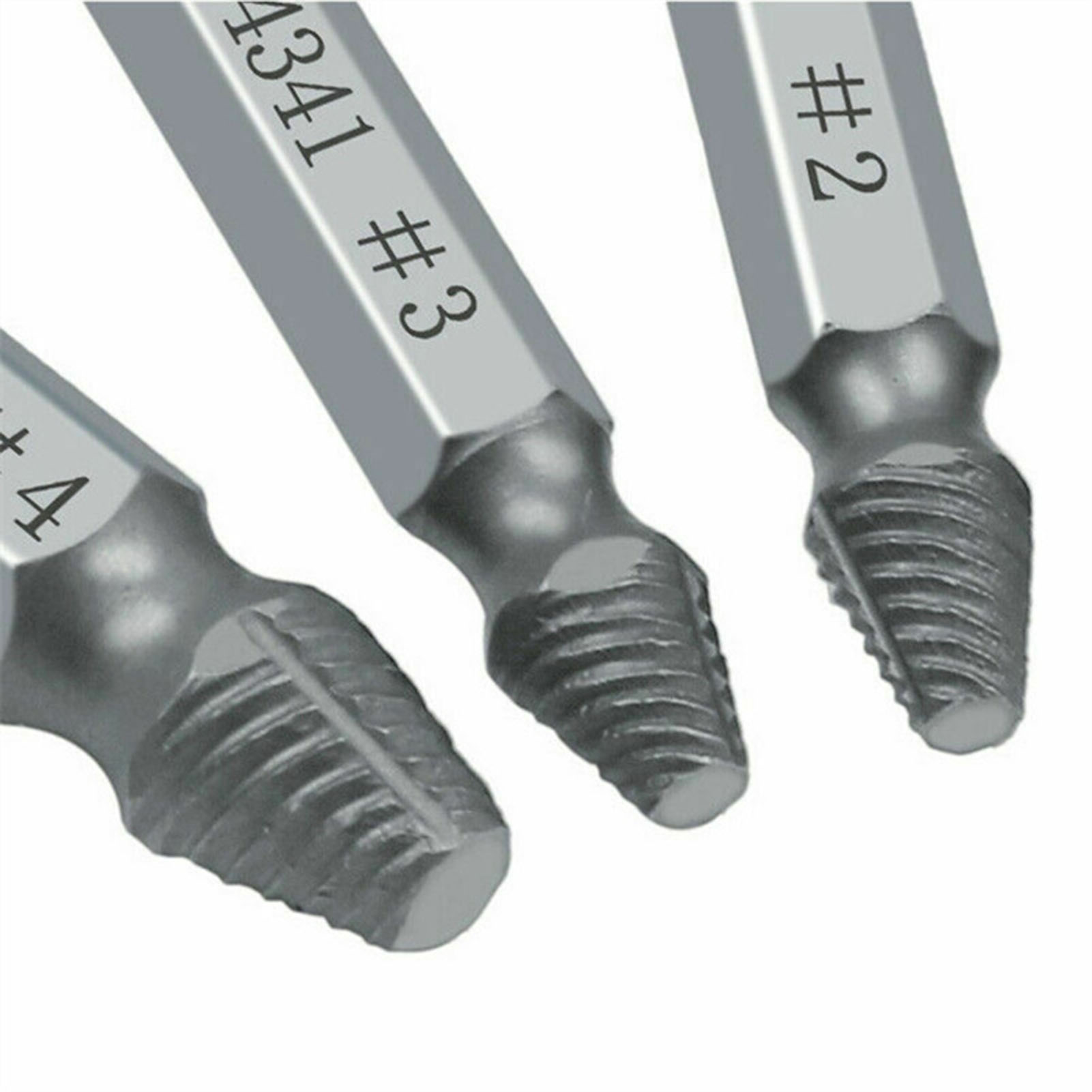 6Pcs Broken Screw Extractors Set Stripped Damaged Screw Remover Tool