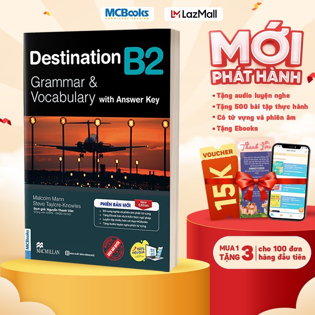 Destination B2 Grammar and Vocabulary Tặng Audio và bài tập thực hành MCBooks