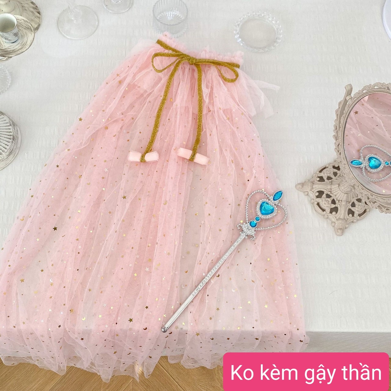 Áo choàng công chúa nhiều màu cho bé