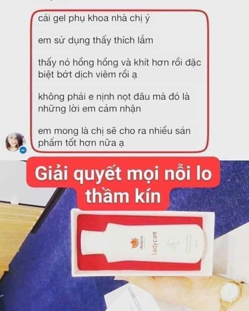 Dung dịch vệ sinh phụ nữ Lady Care, hàng chuẩn
