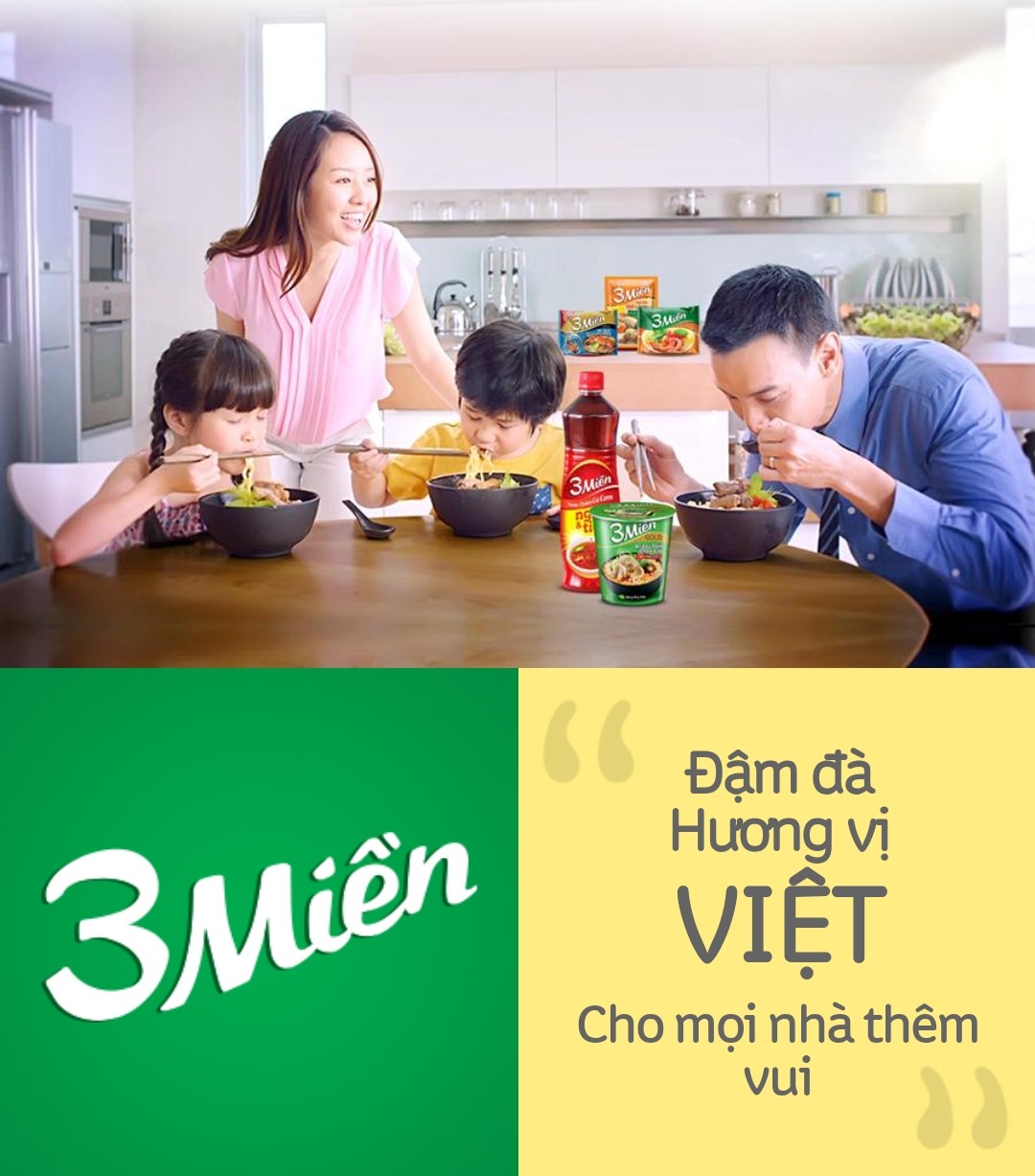 Thùng Mì 3 Miền Tôm Chua Cay 30 gói X 65gr