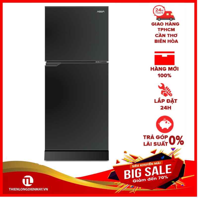 TRẢ GÓP 0% - Tủ lạnh Aqua 130 lít AQR-T150FA BS