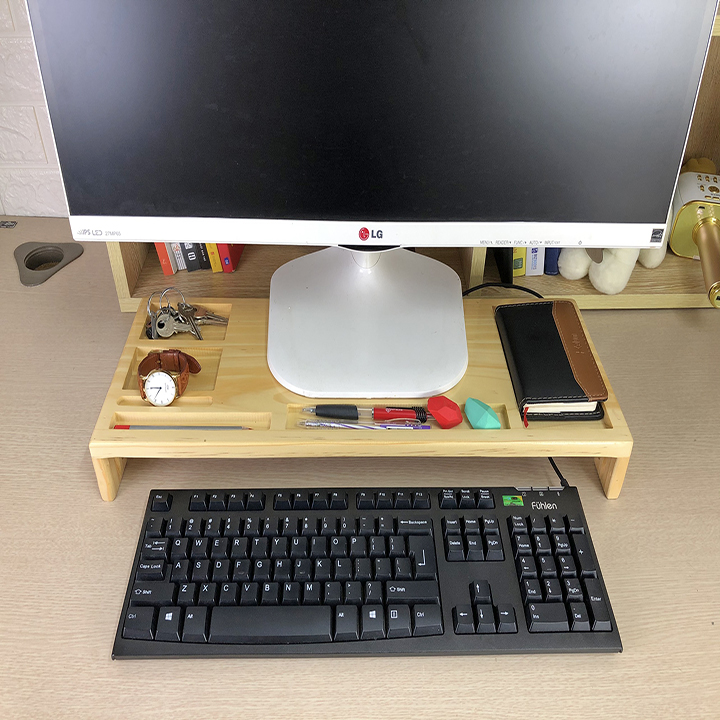 Kệ Gỗ để màn hình PC/Tivi/Laptop thông minh