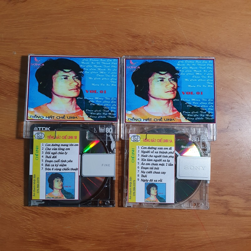 [MDCD] Bộ 2 Đĩa MD Chế Linh 1 - Trước 1975