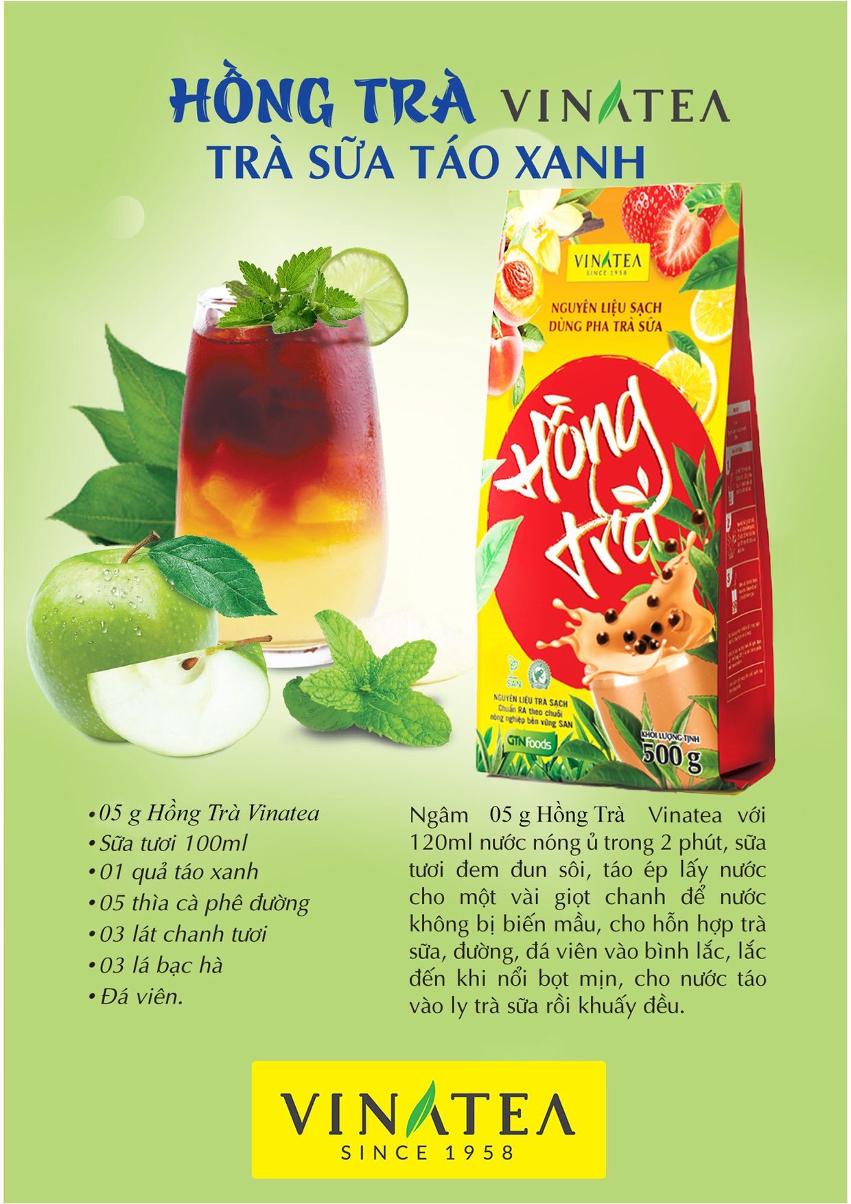 Hồng trà Vinatea 500gr