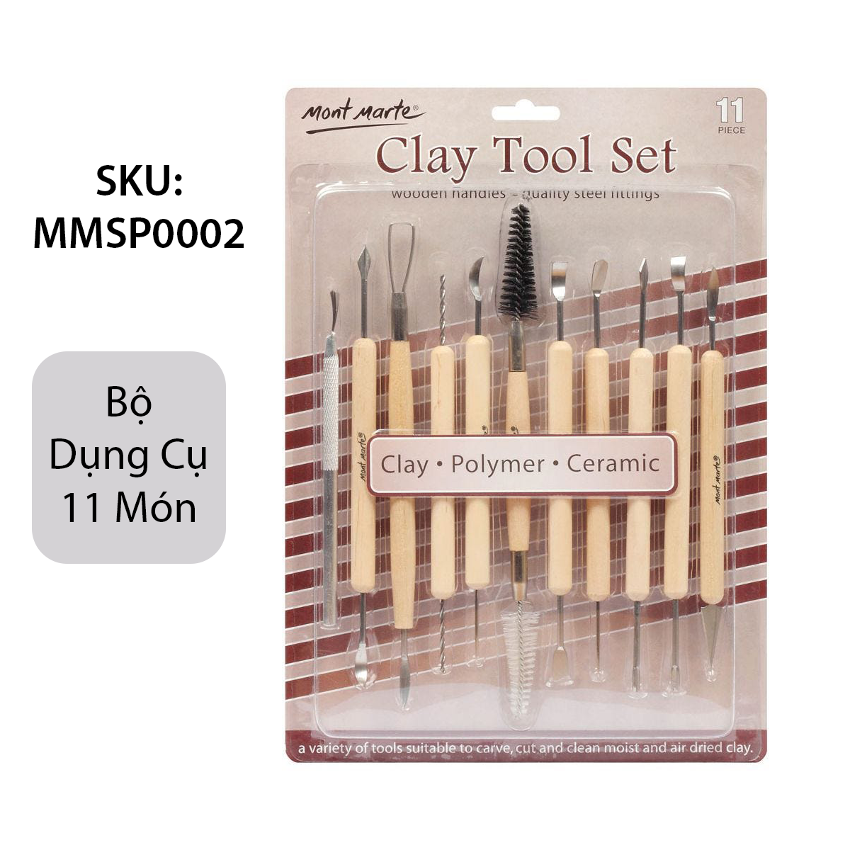 [Giao Hỏa Tốc] Đất Sét Tự Khô Mont Marte Premium Air Hardening Modelling Clay