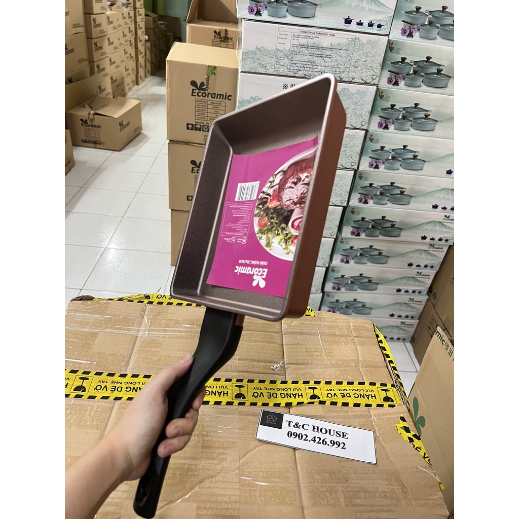 CHẢO CHỐNG DÍNH ECORAMIC KHÔNG TỪ 24CM 28CM 20X23CM