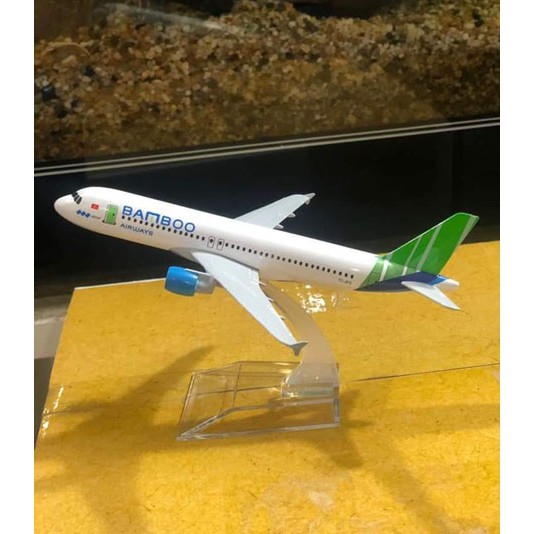 Mô hình máy bay Bamboo Airways 16cm