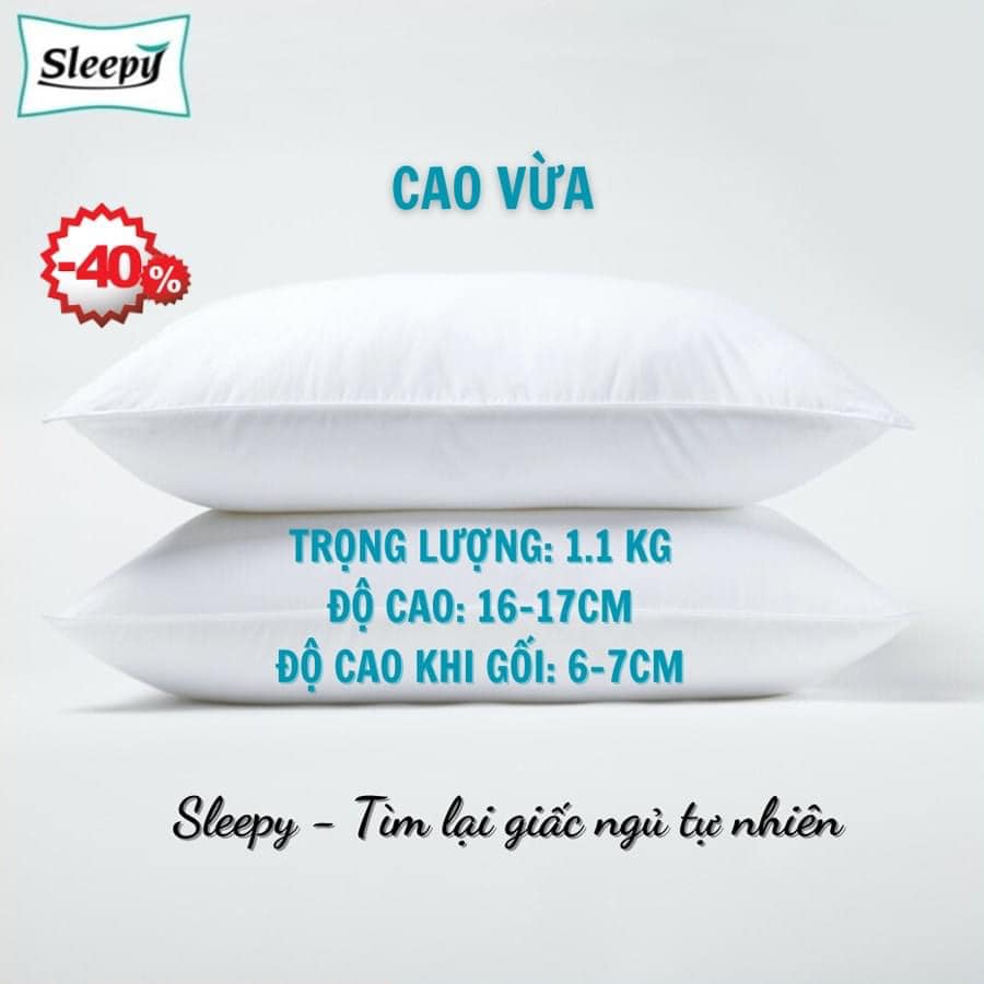 Gối lông vũ nhân tạo, ruột gối MICROFIBER , Gối lông vũ nhân tạo giảm đau vai gáy, Ruột Gối tiêu chuẩn resort 5sao, Ruột gối mềm mại êm ái cho giấc ngủ ngon