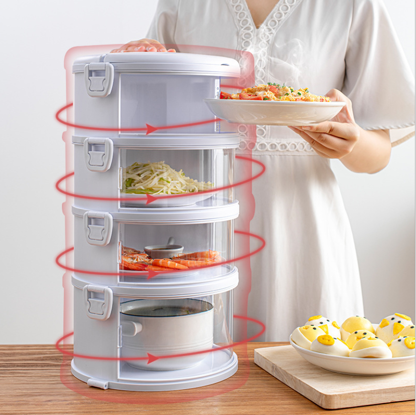 lồng bàn xoay 5 tầng giữu nhiệt