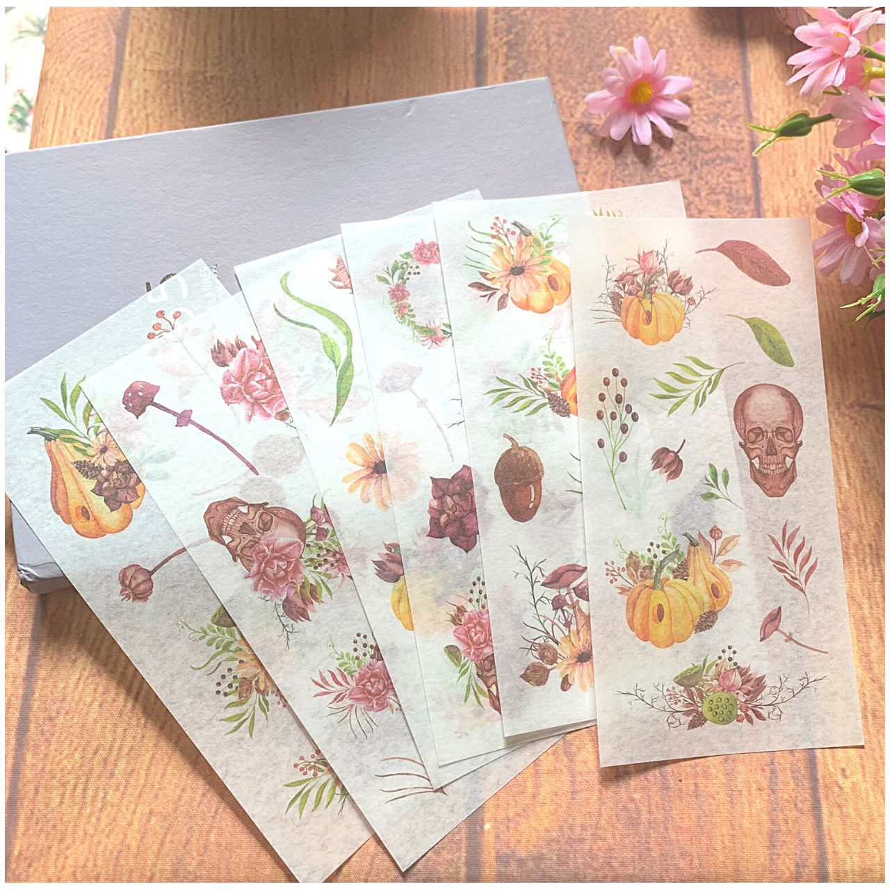 [HCM]Bộ 6 Tấm Sticker Hoa Dại