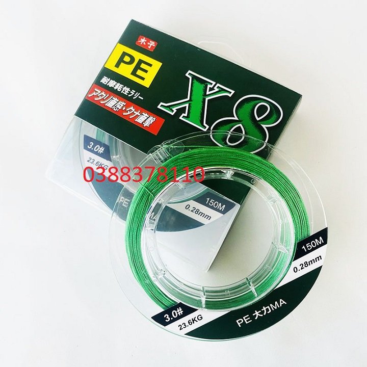 Dây Dù Câu Cá PE Lure X8 Dài 150m