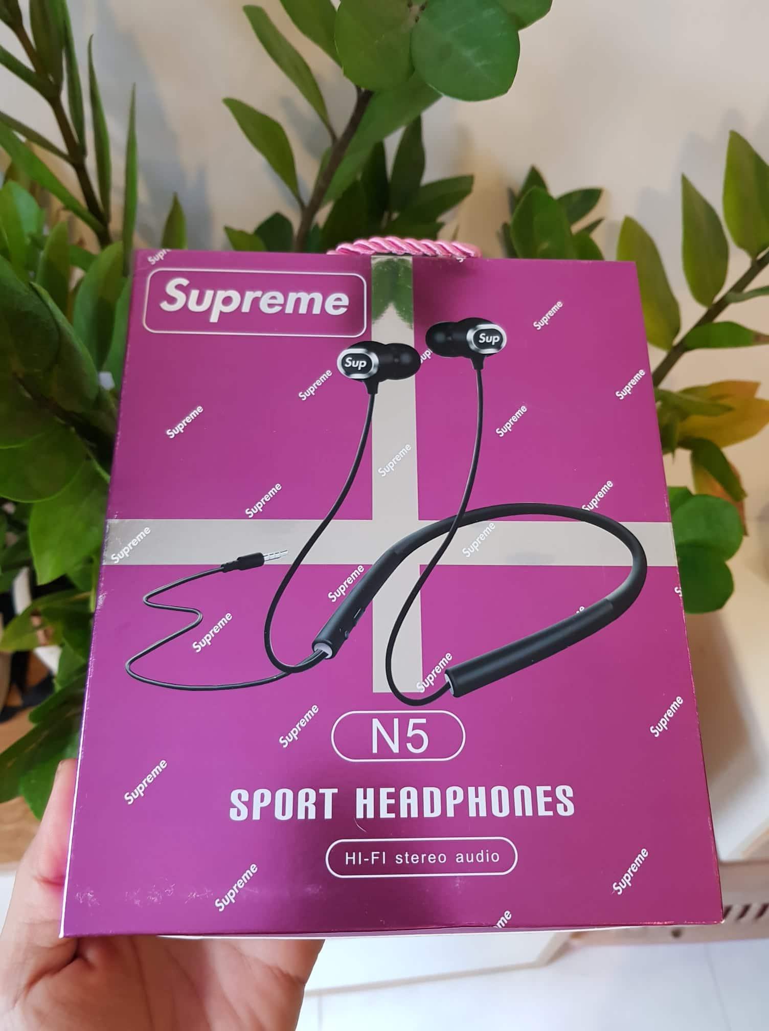 [HCM]TAI NGHE THỂ THAO SUPREME N5 CÓ DÂY