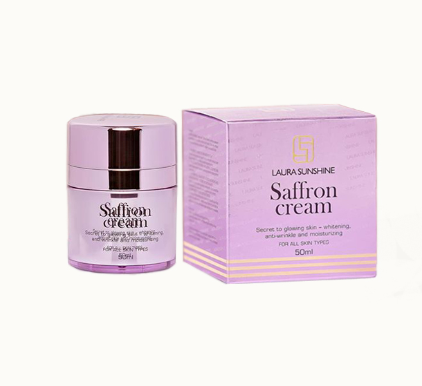 Combo kem dưỡng da ban đêm - serum dưỡng da - sữa rửa mặt tinh chất nhụy hoa nghệ tây laura sunshine