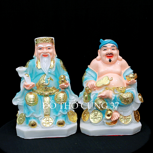 [ Cao 18 cm ,22 cm ] TƯỢNG THẦN TÀI THỔ ĐỊA  [COMPOSITE + BỘT ĐÁ  ]
