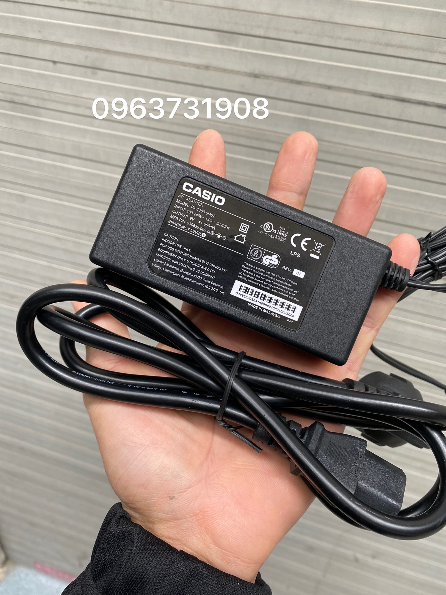 Adapter nguồn cho đàn casio CTK-660L 9V 850ma
