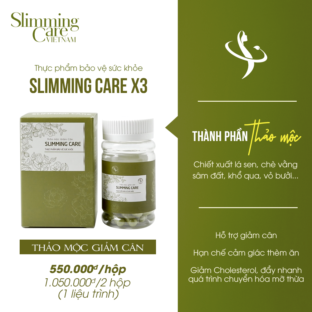 [Chính hãng] Thảo mộc Slimming Care x3