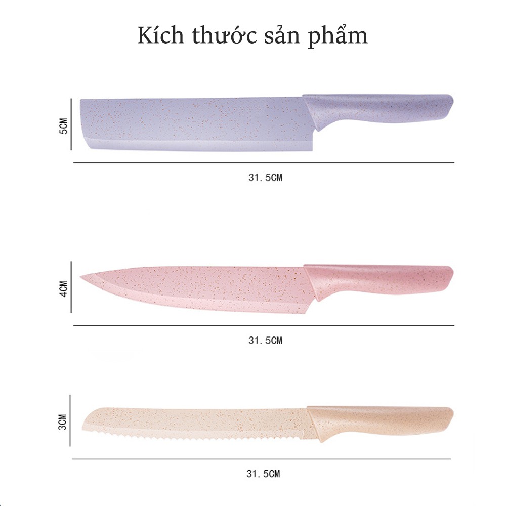 Bộ dao kéo lúa mạch Everrich 6 món cao cấp chống gỉ, kháng khuẩn