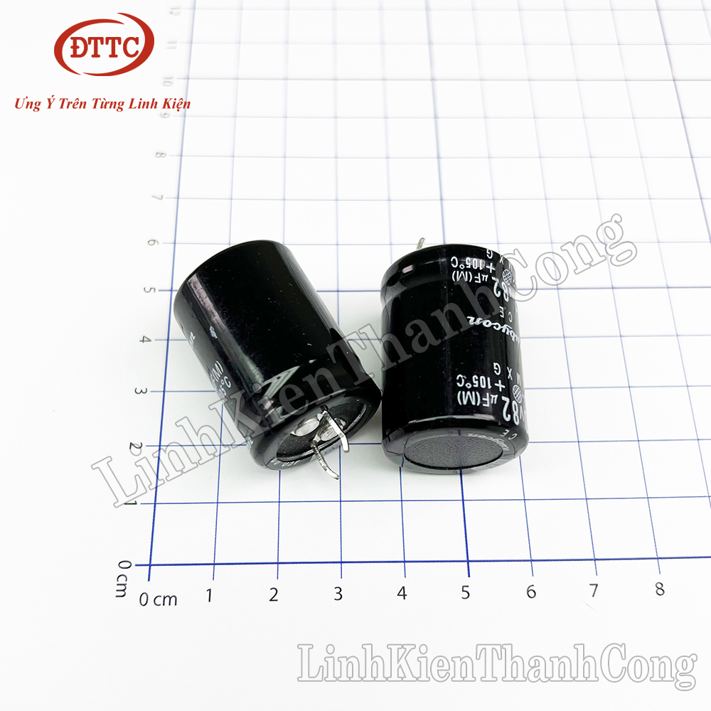 Tụ Hóa 82uF 450V 22x30mm Chân Cứng