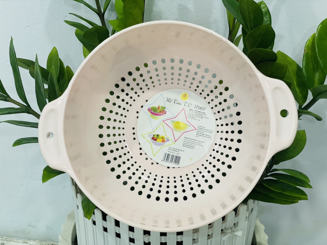 Rổ nhựa tròn TỰ LẬP TL907 - 20X25X9 CM