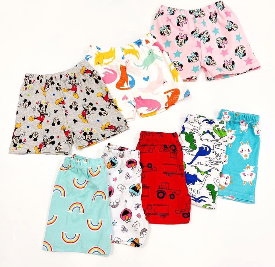 Combo 10 quần đùi cotton bozip cho bé