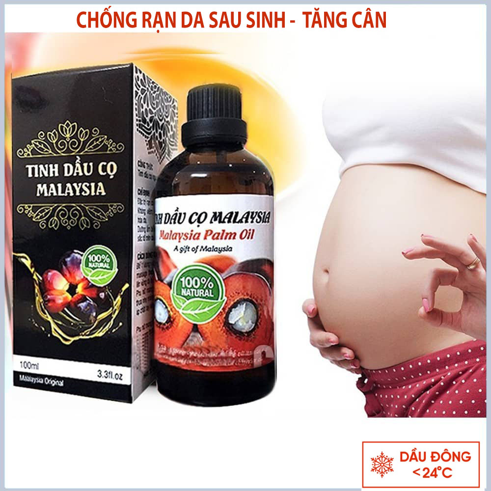 Combo 2 chai tinh dầu cọ trị rạn da Malaysia