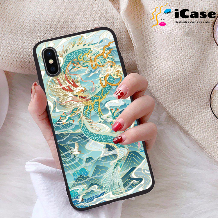 Ốp lưng iPhone X viền dẻo TPU BST Rong