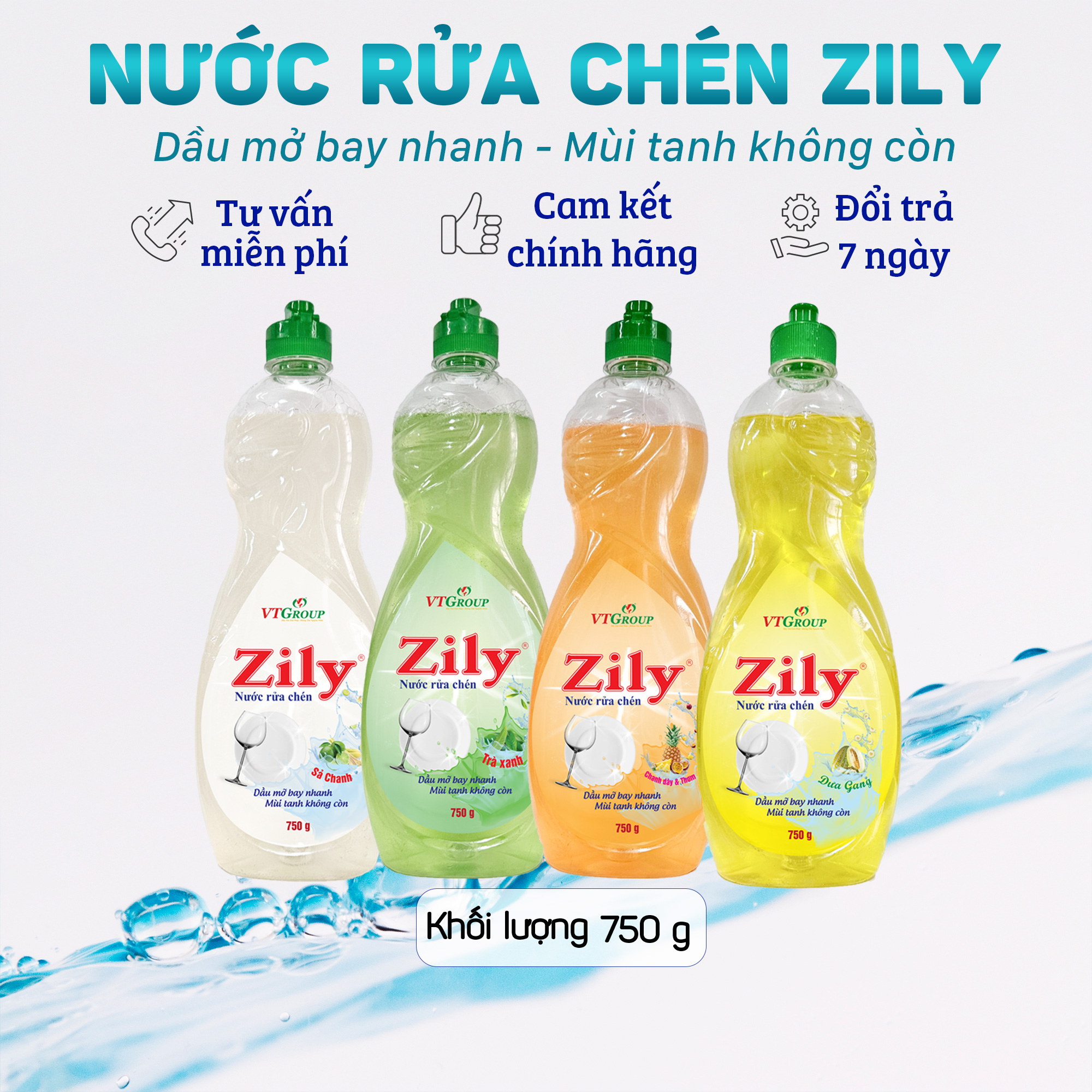 Nước Rửa Chén Zily Chai 750 g