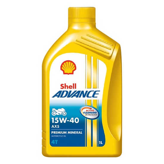 Nhớt xe số cao cấp shell advance ax5 15w40 1l