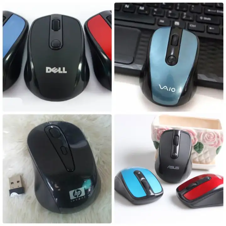 CHUỘT KHÔNG DÂY DELL/HP/VAIO/ASUS AUTO LED 4D CAO CẤP ( NHIỀU MÀU ) + TẶNG  KÈM PIN | Lazada.vn
