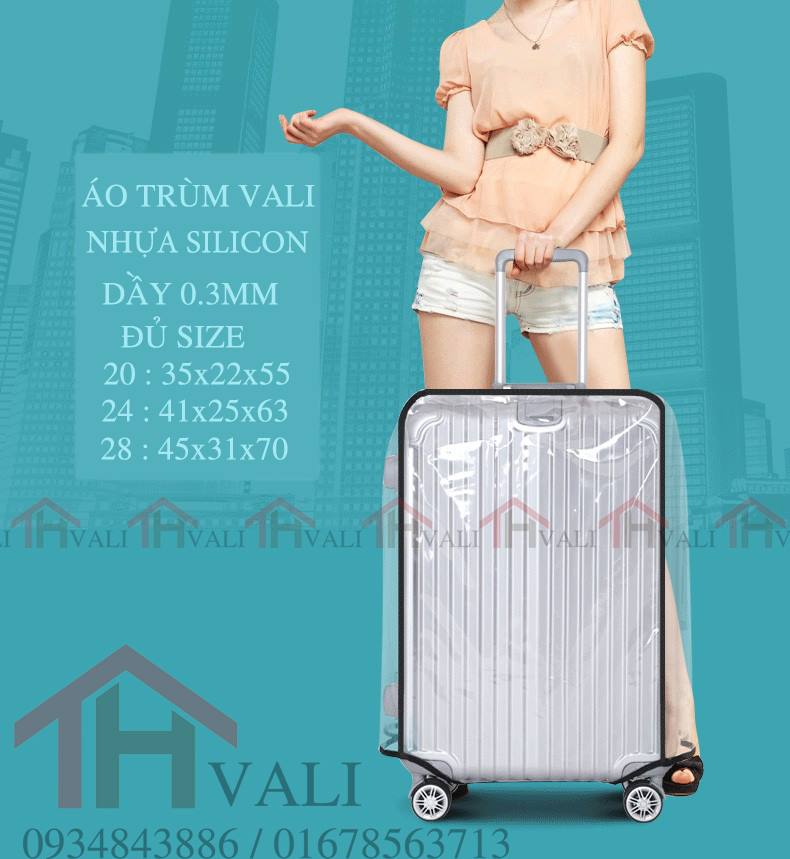 Bọc vali nhựa trong