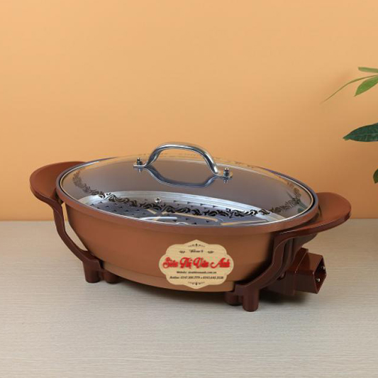 Chảo lẩu cá Shachu CS-E có vỉ hấp