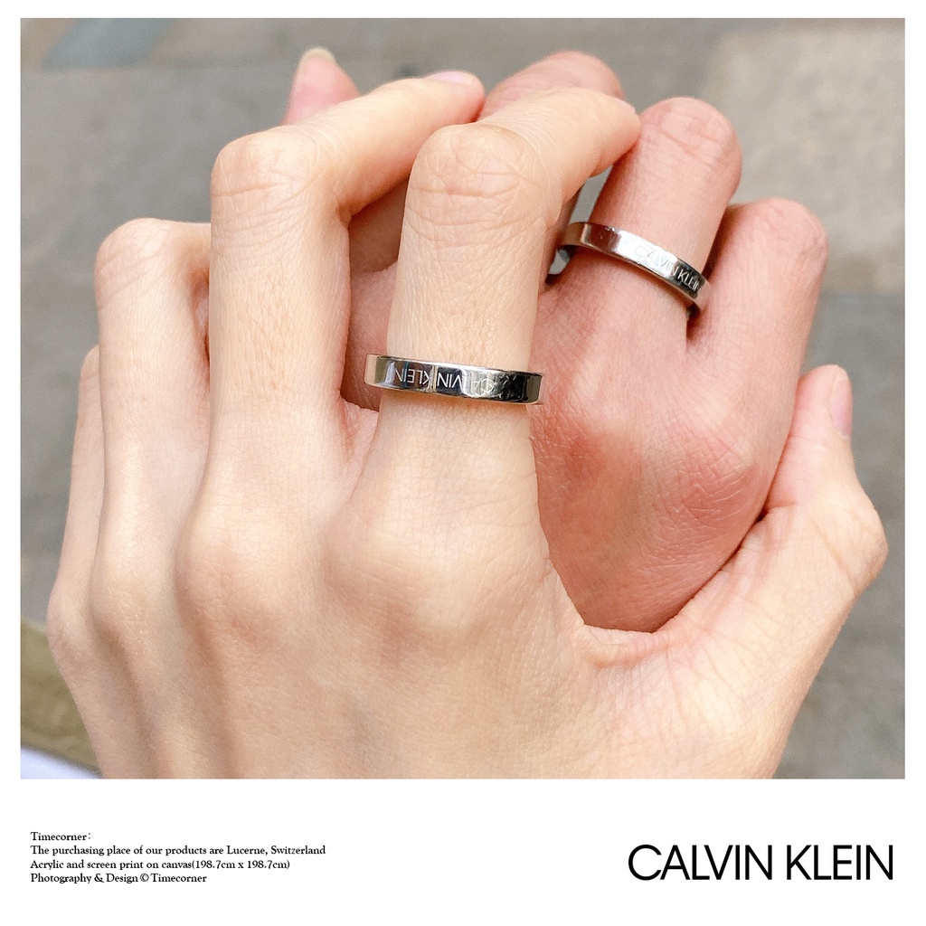 Nhẫn cặp đôi Calvin Klein Hook Ring - Nhẫn CK Authentic, thẻ tag, bill check Code - Daniel Store .