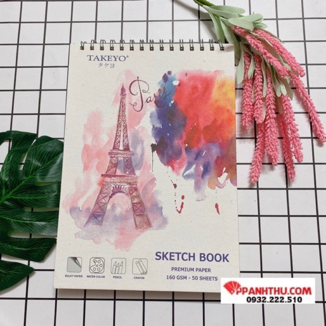 Tập Vẽ Lò Xo Takeyo A4 50 Tờ 8524
