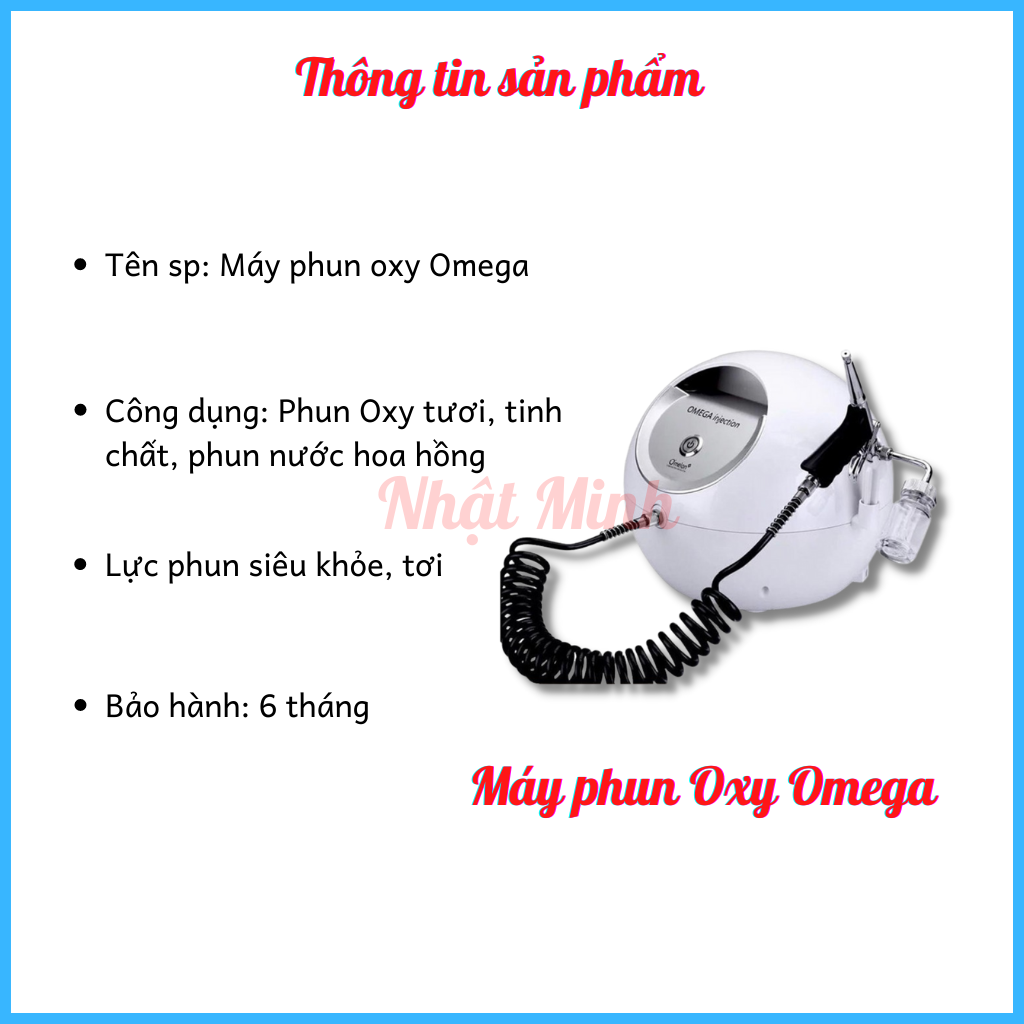 Máy phun oxy Omega | Máy phun oxy jet mini thế hệ mới
