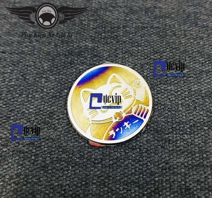 [HCM]Tem Titan Logo Mèo May Mắn Trang Trí Xe Máy MS1898