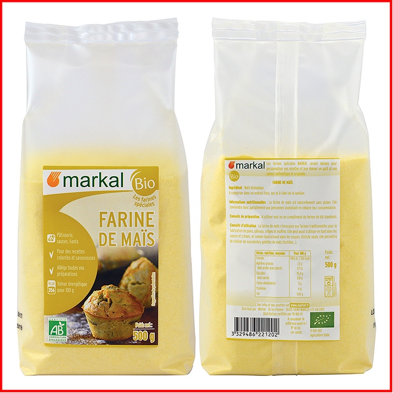 Bột Bắp Hữu Cơ Hạt Mịn Markal 500g - GiftLife