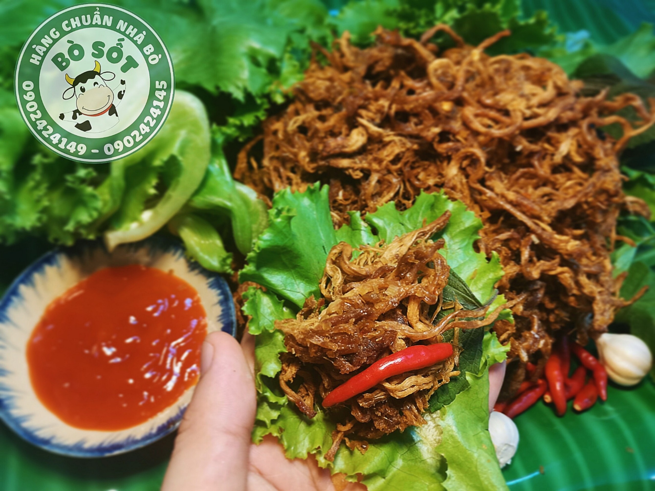 [LOẠI NGON] 100gram KHÔ BÒ XÉ NGUYÊN CHẤT