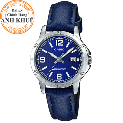 Đồng hồ nữ dây da Casio Anh Khuê LTP-V004L-2BUDF