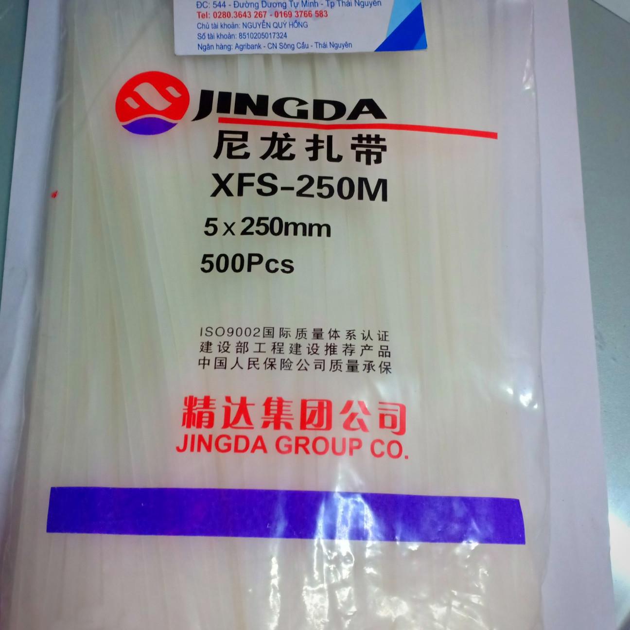 DÂY THÍT NHỰA 5X250MM JINGDA ( 500 CHIẾC /TÚI)