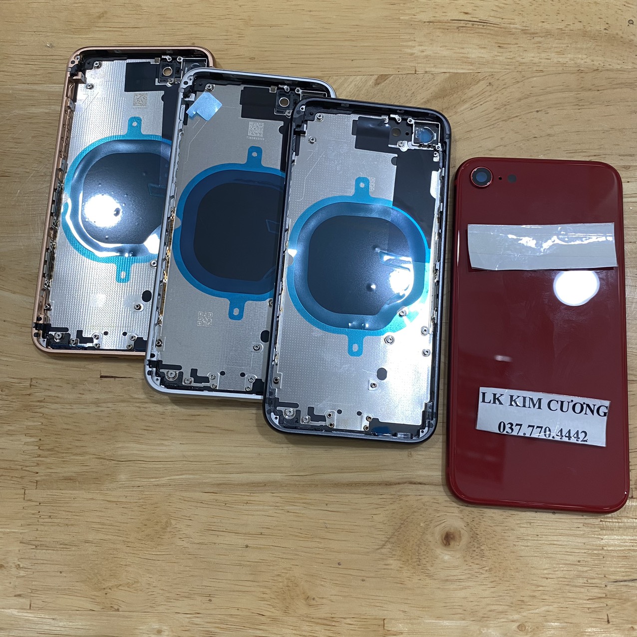 Bộ vỏ thay thế IP 8G ZIN(TEM ĐỎ)