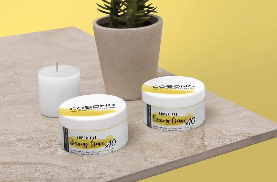 Kem tan mỡ Cô Bông 250g Tặng Nịt Bụng Thước Dây