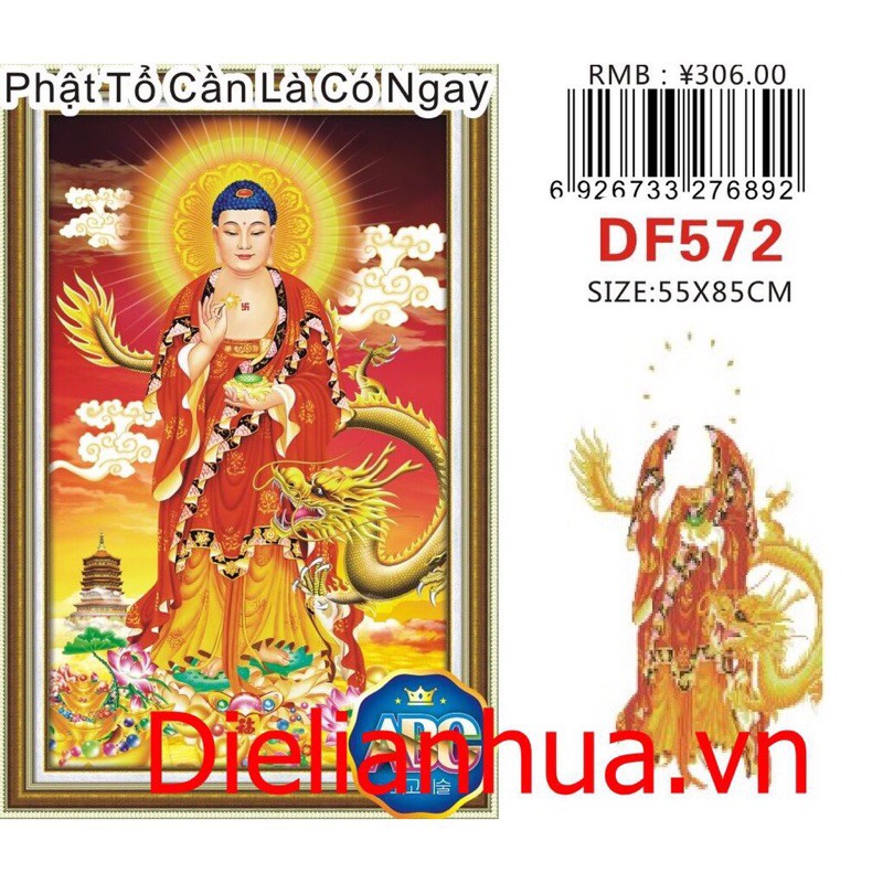 Tranh đính đá phật tổ df572 chưa đính