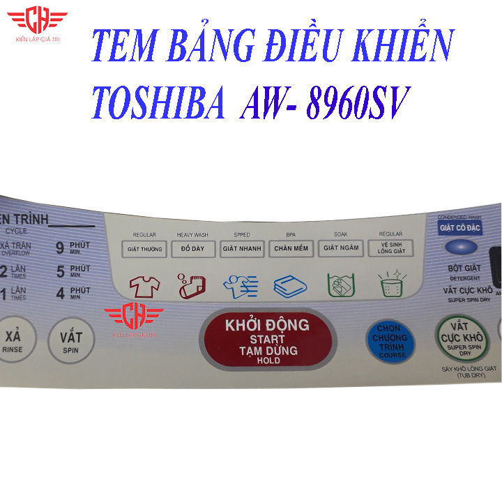 Tem phím máy giặt Toshiba E8960
