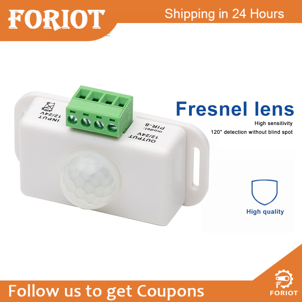 Foriot Đèn LED công tắc cảm biến hồng ngoại ánh sáng DC12V 24V 6A tự động điều chỉnh công tắc cảm biến dò hồng ngoại mô-đun công tắc đèn LED dải ánh sáng